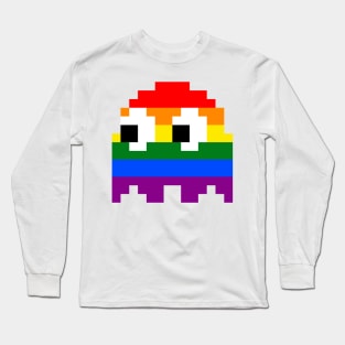 Rainbow Ghost Long Sleeve T-Shirt